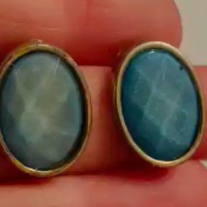 Brand New - Teal and Gold Earrings